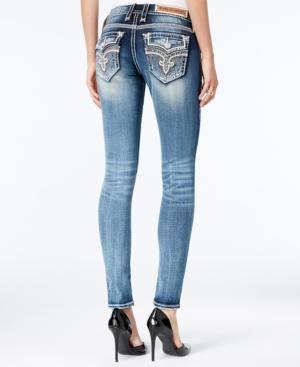 Rock Revival Ena Embellished Skinny Jeans, Medium Blue Wash