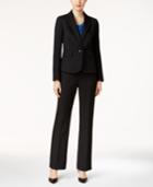 Le Suit Three-piece One-button Glazed Melange Pantsuit