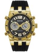Kenneth Cole Reaction Men's Analog-digital Chronograph Black Silicone Strap Watch 47mm