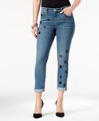 Style & Co Sequined Boyfriend-fit Jeans, Created For Macy's