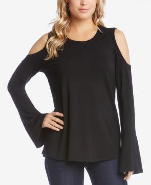 Karen Kane Bell-sleeve Cold-shoulder Top