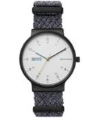 Skagen Men's Ancher Gray Nato Nylon Strap Watch 40mm
