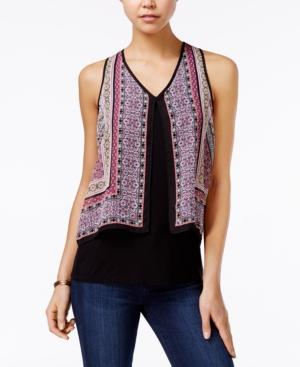 Bcx Juniors' Printed Layered Tank Top
