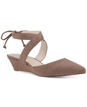 Nine West Elira Pointed-toe Two-piece Wedges Women's Shoes