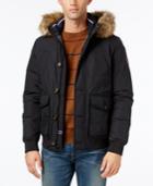 Tommy Hilfiger Men's Hampton Hooded Coat With Faux-fur Trim