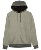 Jem Men's Marled Zip Up Sherpa-lined Fleece Hoodie