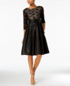 Jessica Howard Sequined Lace Fit & Flare Dress