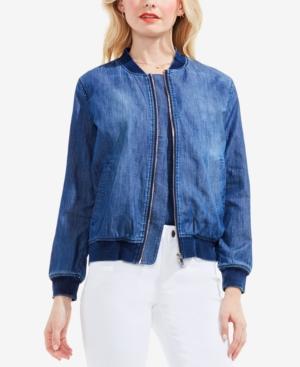 Two By Vince Camuto Cotton Denim Bomber Jacket