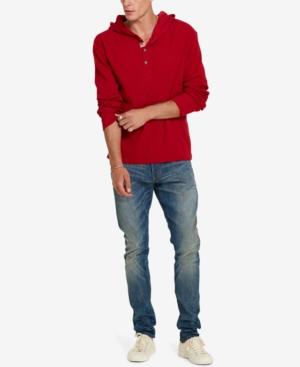 Denim & Supply Ralph Lauren Men's Waffle-knit Henley Hoodie
