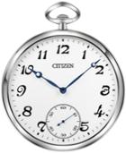 Citizen Gallery Silver-tone & White Pocket-style Wall Clock