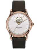Emporio Armani Men's Swiss Automatic Classic Dark Brown Leather Strap Watch 42mm Ars3301