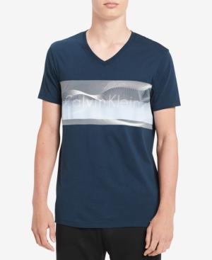 Calvin Klein Men's Logo-print V-neck T-shirt