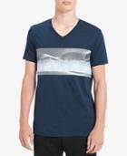 Calvin Klein Men's Logo-print V-neck T-shirt
