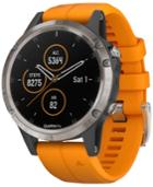 Garmin Unisex Fenix 5 Plus Spark Orange Band Smart Watch 47mm