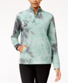 Jessica Simpson The Warm Up Juniors' Tie-dyed Half-zip Jacket
