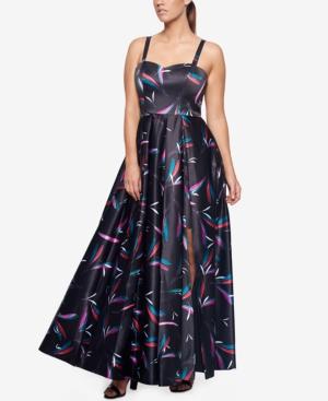 Fame And Partners Classic Sweetheart Dress With Front Slit