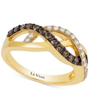 Le Vian Chocolatier Diamond Braid Ring (1/2 Ct. T.w.) In 14k Gold
