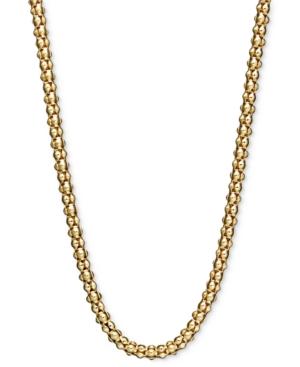 "14k Gold Necklace, 20"" Gauge Popcorn Chain"