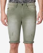 Buffalo David Bitton Men's Parker-x Skinny-fit Stretch Destroyed Denim Shorts