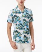 Tommy Hilfiger Men's Island Print Linen Blend Short-sleeve Shirt