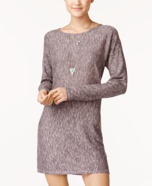 One Hart Juniors' Marled Sweater Dress