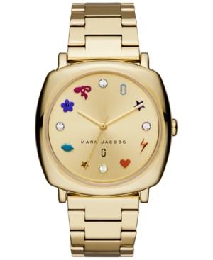 Marc Jacobs Women's Mandy Gold-tone Stainless Steel Bracelet Watch 34x34mm