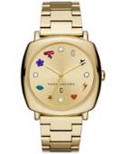 Marc Jacobs Women's Mandy Gold-tone Stainless Steel Bracelet Watch 34x34mm
