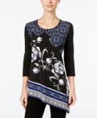 Jm Collection Asymmetrical Tunic Top, Only At Macy's
