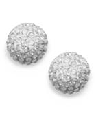 Swarovski Earrings, 22k Gold-plated Crystal Stud Earrings