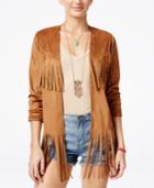 American Rag Faux-suede Fringe Jacket, Only At Macy's