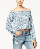 American Rag Printed Off-the-shoulder Top, Created For Macy's