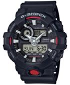 G-shock Men's Analog-digital Black Resin Strap Watch & Logo Wallet 58mm Ga700-1abob Gift Set