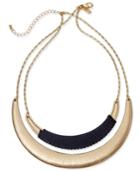 Inc International Concepts Gold-tone Faux-suede-wrapped Collar Necklace, Only At Macy's