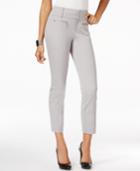 Inc International Concepts Petite Cropped Zip-pocket Pants, Only At Macy's