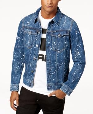 G-star Raw Men's Paint-splattered Denim Jacket