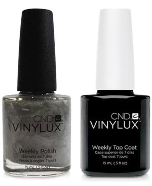 Creative Nail Design Vinylux Silver Chrome Nail Polish & Top Coat (two Items), 0.5-oz, From Purebeauty Salon & Spa