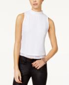 Shift Juniors' Mock-neck Lace Tank Top, Only At Macy's