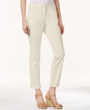 Charter Club Petite Slim-fit Rolled Chino Pants, Only At Macy's