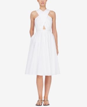 Catherine Malandrino Annabeth Crisscross Halter Dress
