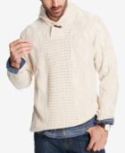Weatherproof Vintage Men's Fisherman Shawl-collar Sweater