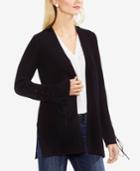 Vince Camuto Ribbed Lace-up Cotton Cardigan
