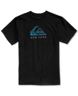 Quiksilver Men's Cracked New York Graphic-print Cotton T-shirt