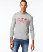Armani Jeans Men's Logo Graphic Long-sleeve Sweater