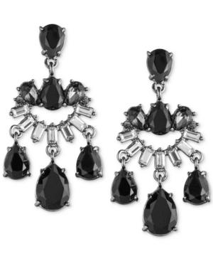 Carolee Two-tone Multi-stone Chandelier Earrings