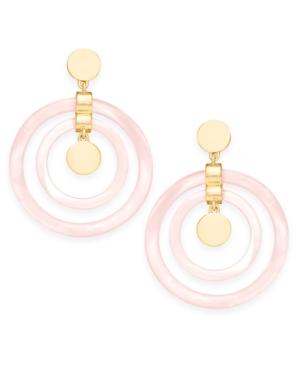 Dkny Gold-tone Resin Drop Earrings