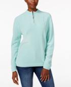 Alfred Dunner Petite Classics Quarter-zip Sweater