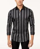 Inc International Concepts Men's Vertical Striped Shirt, Created For Macy's