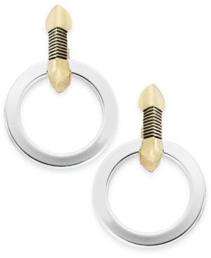 Lauren Ralph Lauren Two-tone Circular Drop Earrings