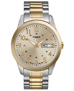 Timex Watch, Men's Two-tone Brass Expansion Bracelet 36mm T2m935um