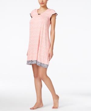 Ellen Tracy Flutter-sleeve Short Nightgown